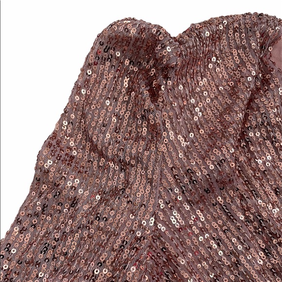 COPY - Fashion Nova Money Shot Sequin Maxi Dress Mauve L - Picture 8 of 16